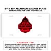 6 X 12 Full Size Aluminum License Plate for Cars and Trucks  Thumbnail