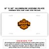 6 X 12 Full Size Aluminum License Plate for Cars and Trucks  Thumbnail