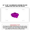 6 X 12 Full Size Aluminum License Plate for Cars and Trucks  Thumbnail