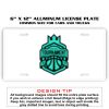 6 X 12 Full Size Aluminum License Plate for Cars and Trucks  Thumbnail