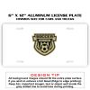 6 X 12 Full Size Aluminum License Plate for Cars and Trucks  Thumbnail