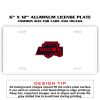 6 X 12 Full Size Aluminum License Plate for Cars and Trucks  Thumbnail