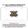 6 X 12 Full Size Aluminum License Plate for Cars and Trucks  Thumbnail