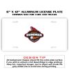 6 X 12 Full Size Aluminum License Plate for Cars and Trucks  Thumbnail