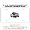 6 X 12 Full Size Aluminum License Plate for Cars and Trucks  Thumbnail