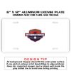 6 X 12 Full Size Aluminum License Plate for Cars and Trucks  Thumbnail