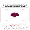 6 X 12 Full Size Aluminum License Plate for Cars and Trucks  Thumbnail