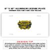 6 X 12 Full Size Aluminum License Plate for Cars and Trucks  Thumbnail