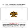 6 X 12 Full Size Aluminum License Plate for Cars and Trucks  Thumbnail