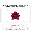 6 X 12 Full Size Aluminum License Plate for Cars and Trucks  Thumbnail