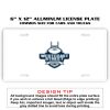 6 X 12 Full Size Aluminum License Plate for Cars and Trucks  Thumbnail