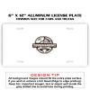 6 X 12 Full Size Aluminum License Plate for Cars and Trucks  Thumbnail