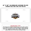 6 X 12 Full Size Aluminum License Plate for Cars and Trucks  Thumbnail