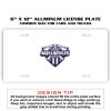6 X 12 Full Size Aluminum License Plate for Cars and Trucks  Thumbnail