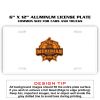 6 X 12 Full Size Aluminum License Plate for Cars and Trucks  Thumbnail