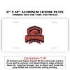 6 X 12 Full Size Aluminum License Plate for Cars and Trucks  Thumbnail