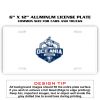 6 X 12 Full Size Aluminum License Plate for Cars and Trucks  Thumbnail