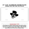 6 X 12 Full Size Aluminum License Plate for Cars and Trucks  Thumbnail