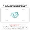 6 X 12 Full Size Aluminum License Plate for Cars and Trucks  Thumbnail