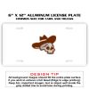 6 X 12 Full Size Aluminum License Plate for Cars and Trucks  Thumbnail
