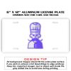 6 X 12 Full Size Aluminum License Plate for Cars and Trucks  Thumbnail