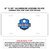 6 X 12 Full Size Aluminum License Plate for Cars and Trucks  Thumbnail