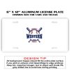 6 X 12 Full Size Aluminum License Plate for Cars and Trucks  Thumbnail