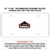 6 X 12 Full Size Aluminum License Plate for Cars and Trucks  Thumbnail