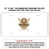 6 X 12 Full Size Aluminum License Plate for Cars and Trucks  Thumbnail