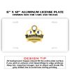 6 X 12 Full Size Aluminum License Plate for Cars and Trucks  Thumbnail