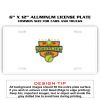 6 X 12 Full Size Aluminum License Plate for Cars and Trucks  Thumbnail