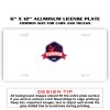 6 X 12 Full Size Aluminum License Plate for Cars and Trucks  Thumbnail