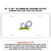 6 X 12 Full Size Aluminum License Plate for Cars and Trucks  Thumbnail