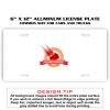 6 X 12 Full Size Aluminum License Plate for Cars and Trucks  Thumbnail
