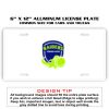 6 X 12 Full Size Aluminum License Plate for Cars and Trucks  Thumbnail