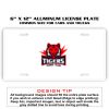 6 X 12 Full Size Aluminum License Plate for Cars and Trucks  Thumbnail