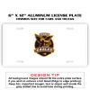 6 X 12 Full Size Aluminum License Plate for Cars and Trucks  Thumbnail