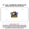 6 X 12 Full Size Aluminum License Plate for Cars and Trucks  Thumbnail