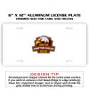 6 X 12 Full Size Aluminum License Plate for Cars and Trucks  Thumbnail