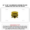 6 X 12 Full Size Aluminum License Plate for Cars and Trucks  Thumbnail