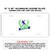 6 X 12 Full Size Aluminum License Plate for Cars and Trucks  Thumbnail