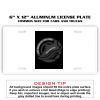 6 X 12 Full Size Aluminum License Plate for Cars and Trucks  Thumbnail