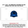 6 X 12 Full Size Aluminum License Plate for Cars and Trucks  Thumbnail