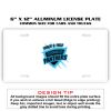 6 X 12 Full Size Aluminum License Plate for Cars and Trucks  Thumbnail