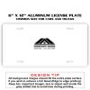 6 X 12 Full Size Aluminum License Plate for Cars and Trucks  Thumbnail
