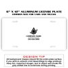 6 X 12 Full Size Aluminum License Plate for Cars and Trucks  Thumbnail