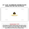 6 X 12 Full Size Aluminum License Plate for Cars and Trucks  Thumbnail
