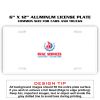 6 X 12 Full Size Aluminum License Plate for Cars and Trucks  Thumbnail