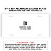 6 X 12 Full Size Aluminum License Plate for Cars and Trucks  Thumbnail