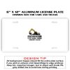 6 X 12 Full Size Aluminum License Plate for Cars and Trucks  Thumbnail